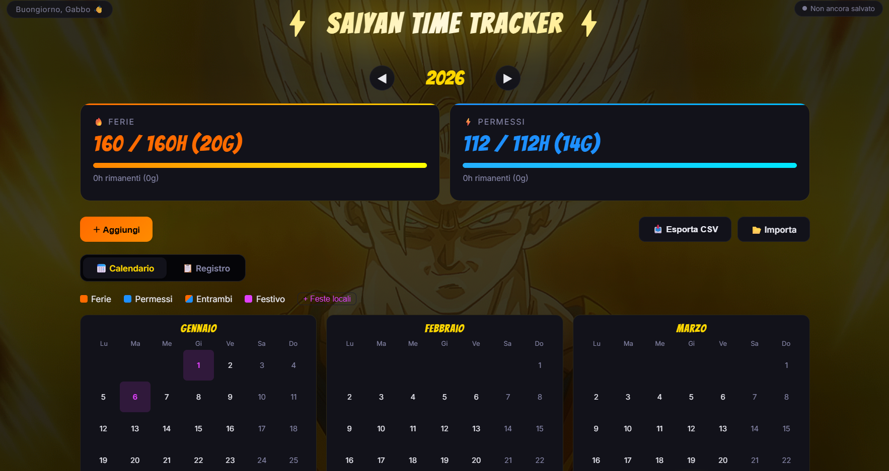 Saiyan Time Tracker